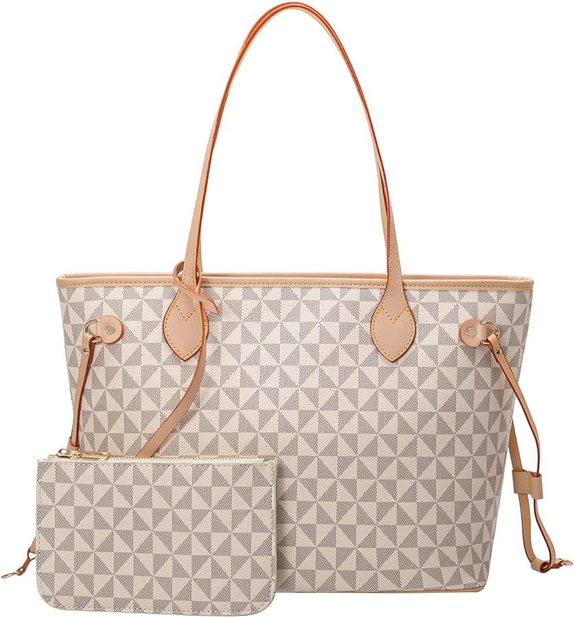 Lacel Urwebin Handbags for Women Designer Fashion Purses Top Handle Satchel Shoulder Bags 2pcs wi... | Amazon (US)