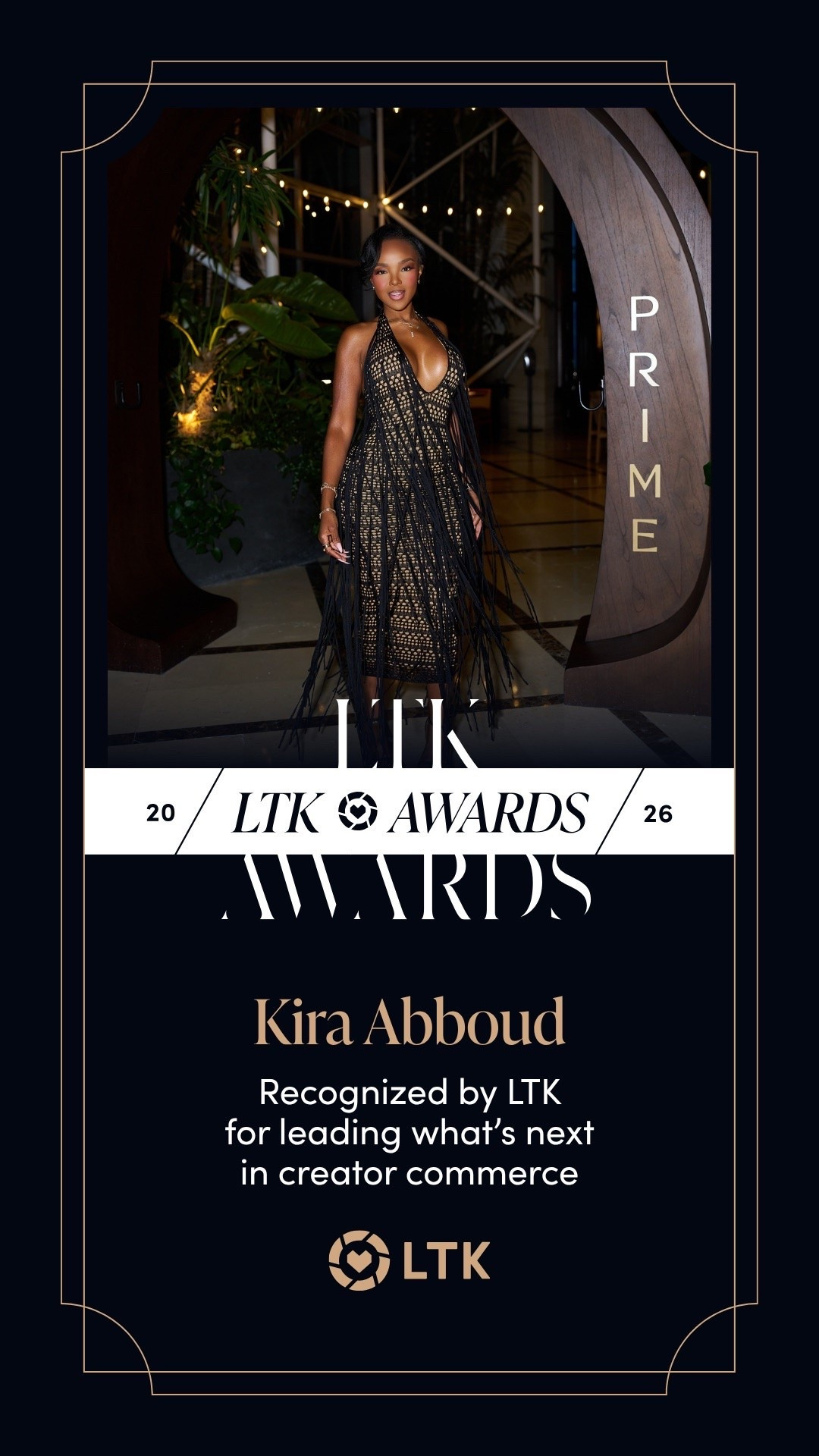 Scroll to shop! ✨ Everything from this look is linked below. 👇🏽

Still not over this night. 🖤✨ So honored to be recognized by LTK for leading what’s next in creator commerce. And of course, the LTK Awards look had to make a statement — this black embellished dress + feather bag was made for the moment.

LTK Awards 2026, LTK Awards outfit, black embellished dress, black evening dress, black midi dress, feather handbag, black feather bag, strappy black heels, awards night outfit, event dress women, cocktail party outfit, formal black dress, special occasion outfit, glamorous evening look, kirasfashionfinds

Wearing: Size Small | 5’4” | 140 lbs | 34D-27-40

Download the FREE LTK app & follow @kirasfashionfinds

#LTKPetite #LTKParties #LTKFashion
