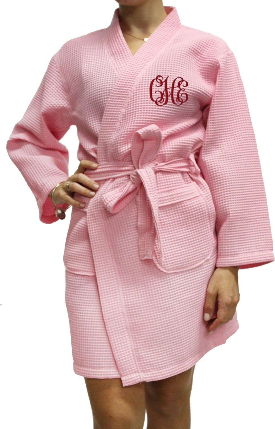 Personalized Waffle Bridesmaid Kimono Robe - Wedding Bridal Party Robes - Women's Bathrobe - Cust... | Amazon (US)