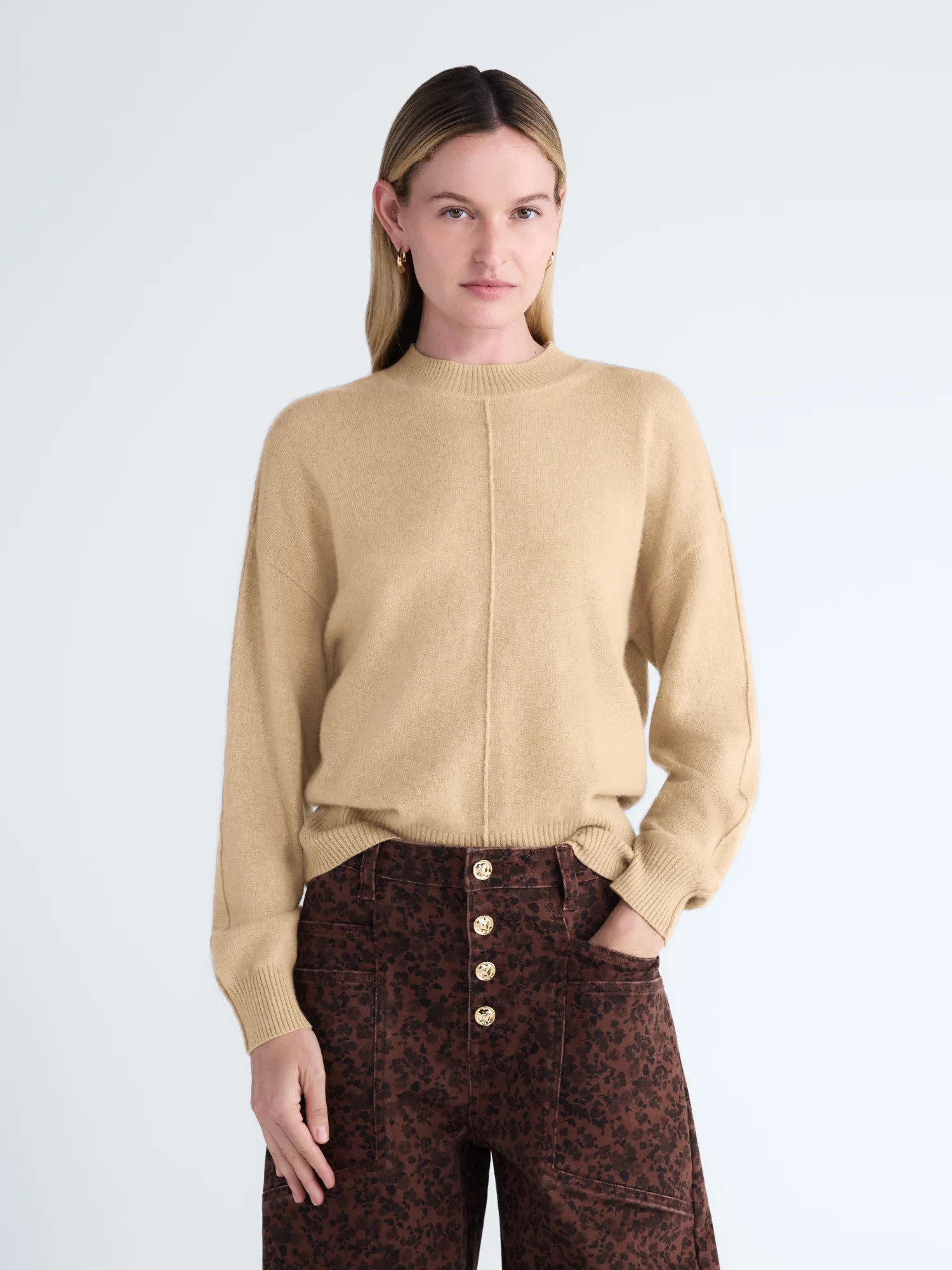 Scoop Women's Cashmere Wedge Sweater, Sizes XS-XXL | Walmart (US)