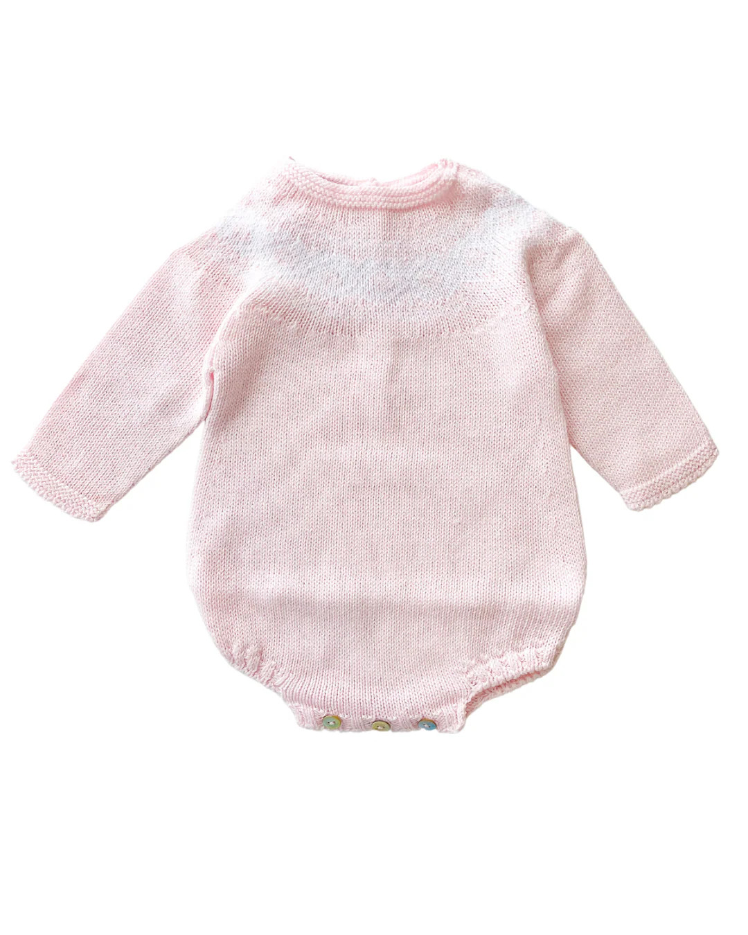 Fair Isle Romper in Pink | Loozieloo