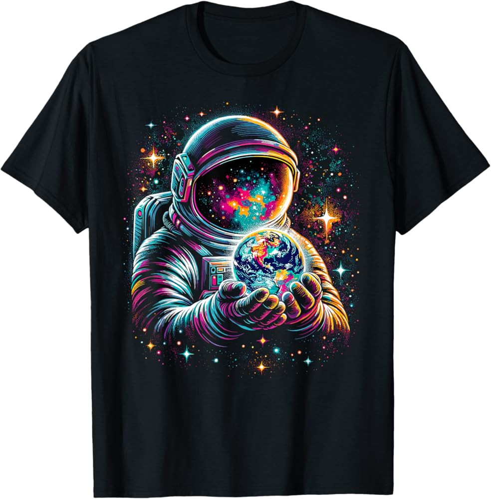 Astronaut Planets Astronaut Science Space T-Shirt | Amazon (US)