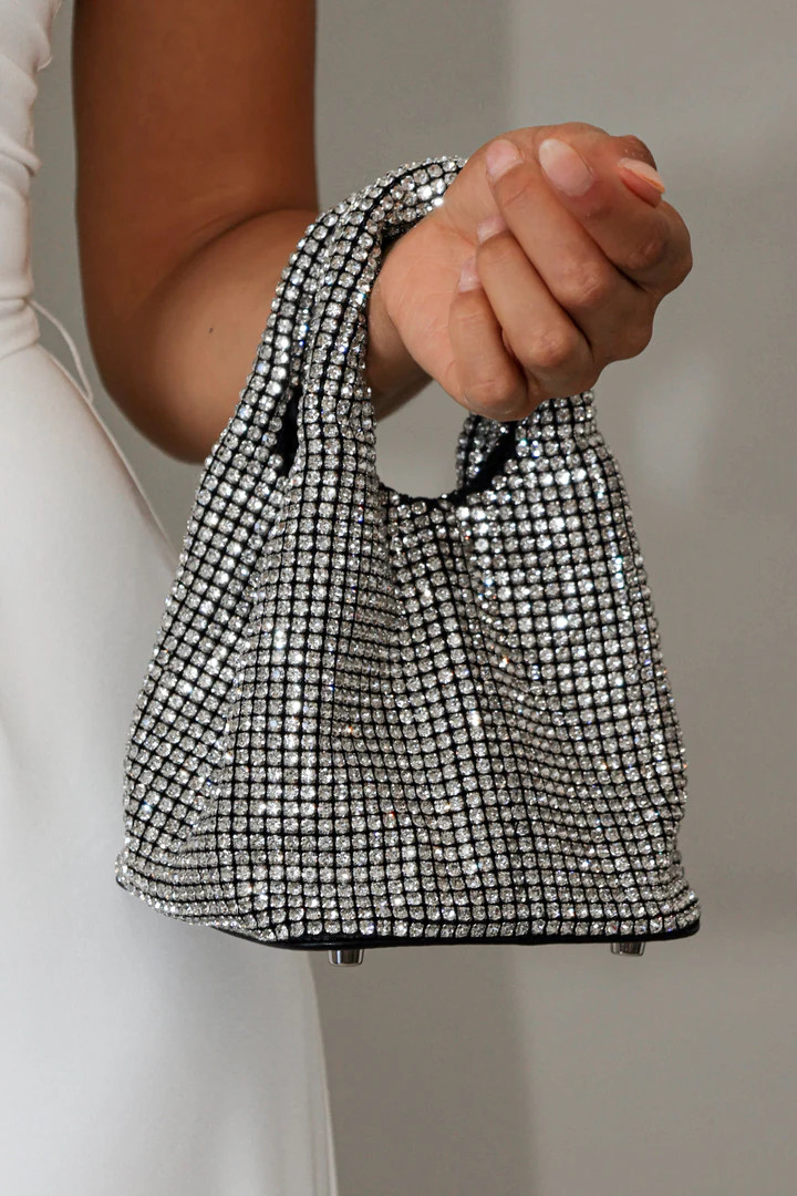 Demie Rhinestone Bag - Silver | Petal & Pup (US)