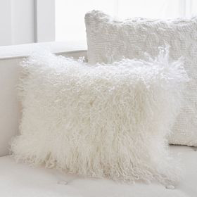Mongolian Fur Pillow Cover | Pottery Barn Teen