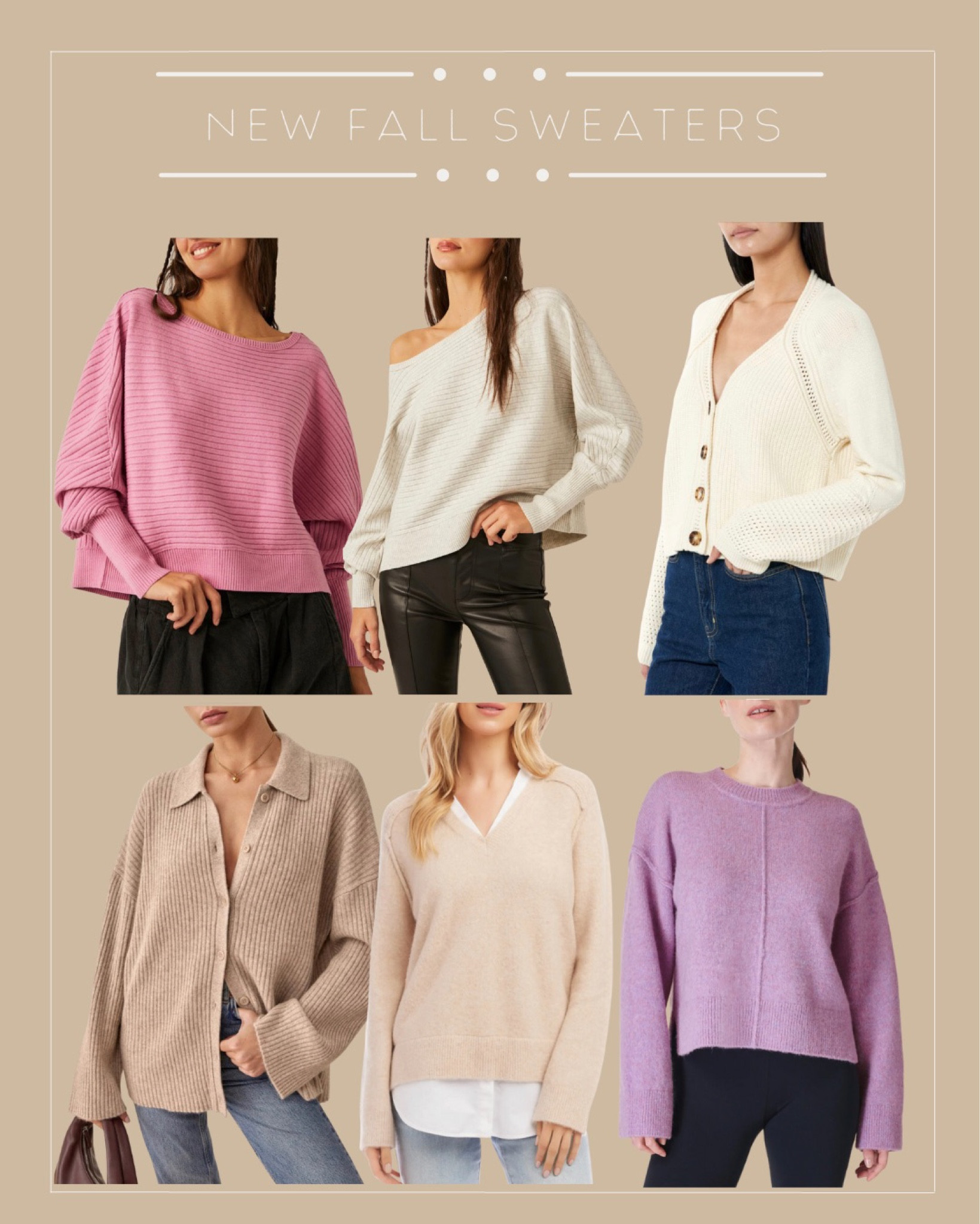 New fall outlet sweaters