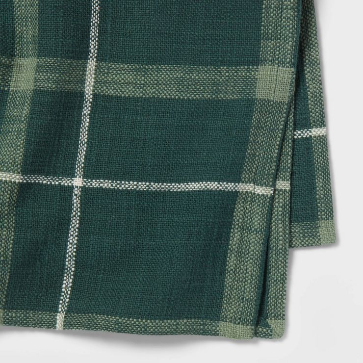 6pk Cotton Plaid Napkins Green - Threshold™ | Target
