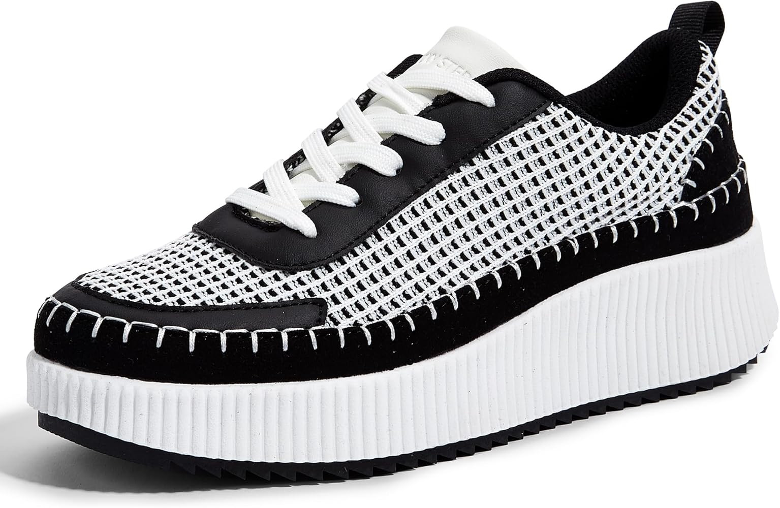 LUCKY STEP Women's Platform Sneakers Rhinestone Fashion Chunky Casual Sparkly Retro Braided Walki... | Amazon (US)