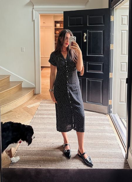 Just got this dress from Madewell (tts wearing a 4) and these patent leather slingbacks from Old Navy! Also tts and only $29!! 

#LTKSaleAlert #LTKStyleTip #LTKShoeCrush