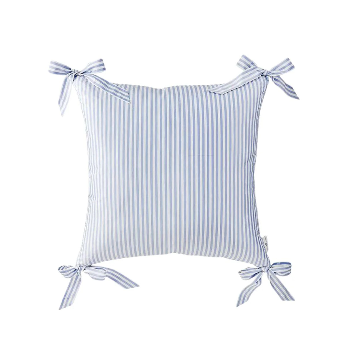 Noelle Bow Pillow in French Blue | Caitlin Wilson Design