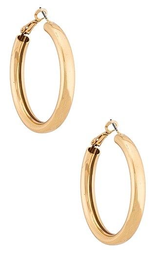 Gretchen Hoops in Gold | Revolve Clothing (Global)