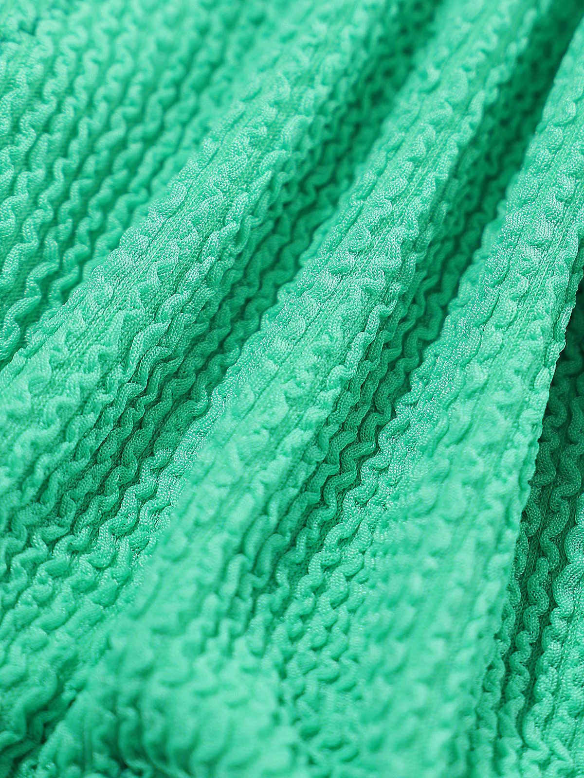 U-Neck Criss-Cross Backless Bikini Top & Reviews - Cyan - Sustainable Bikinis | BERLOOK | BERLOOK