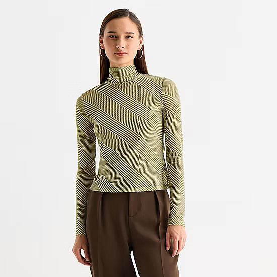 Worthington Womens Long Sleeve Turtleneck | JCPenney