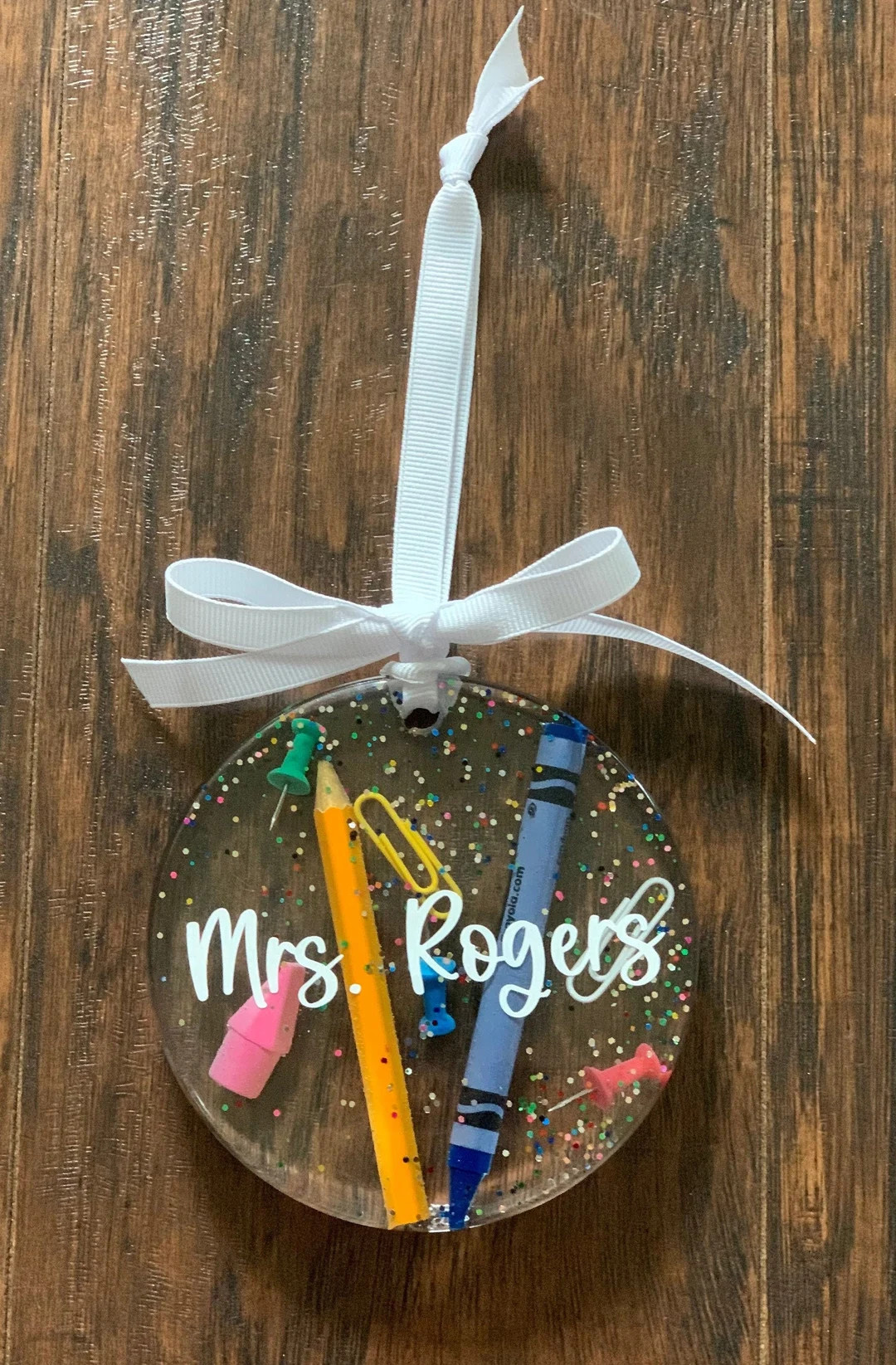 Resin Teacher Ornament | Etsy (US)