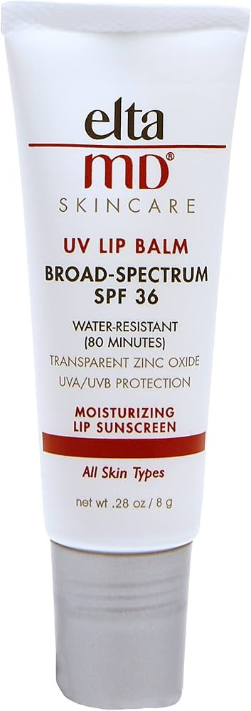 EltaMD UV Lip Balm Sunscreen for Lips, SPF 36 Lip Sunscreen with Zinc Oxide, Moisturizing Lip Bal... | Amazon (US)