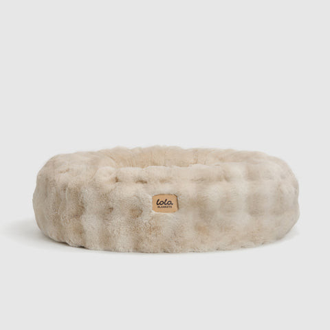 The Lola Bubble Pet Bed | Cappuccino | Lola Blankets
