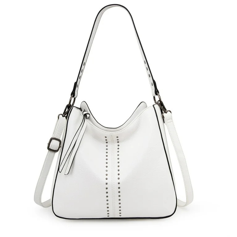 Montana West Hobo Bag for Women Crossbody Purse and Handbags Ladies Chic Shoulder Bags, White | Walmart (US)