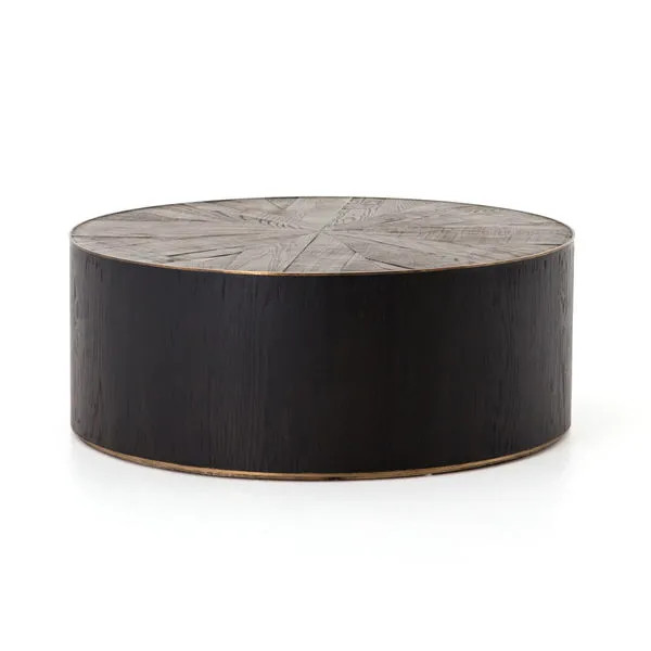 Perry Ebony Drum Coffee Table | Scout & Nimble