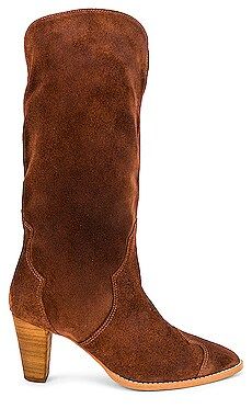 Free People Shayne Tall Boot in Cognac from Revolve.com | Revolve Clothing (Global)