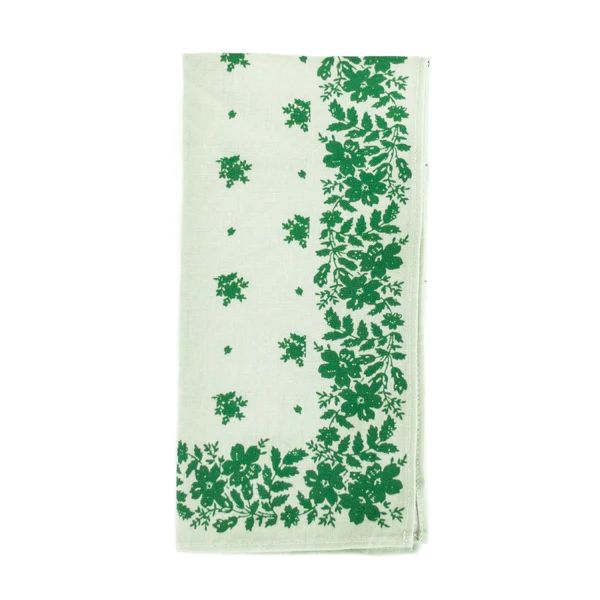 Holiday Ditsy Floral Napkin, Green | The Avenue