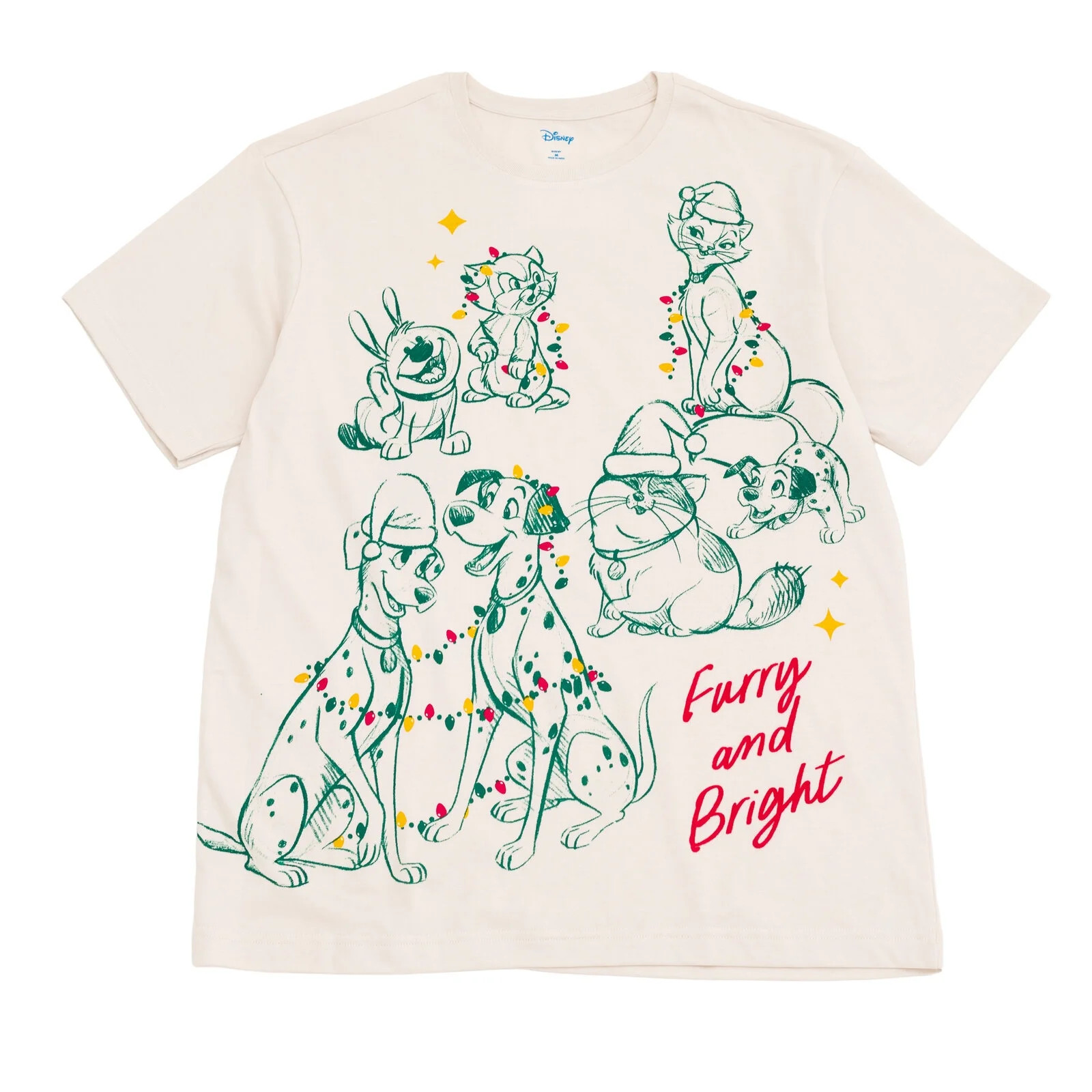 Disney Classics Goofy Duchess Figaro Christmas T-Shirt Adult | Walmart (US)
