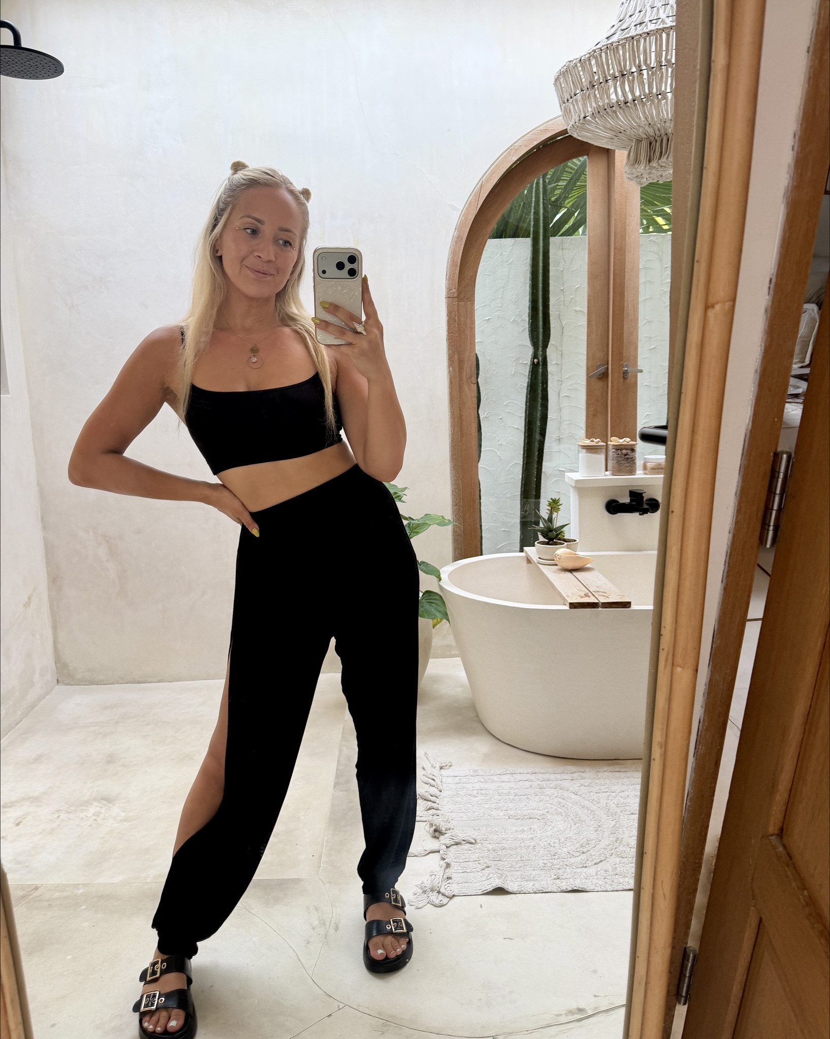 My go-to cozy outfit for working at home, yoga, and even with  fun accessories, some little Bali outings 🖤

#LTKootd #LTKActive #LTKdayinmylife