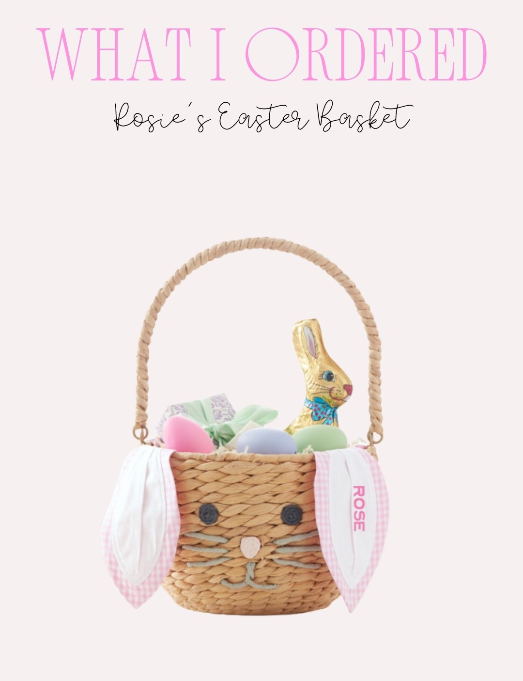 Realized that Easter is going to be here before we know it !!! Ordered this Easter basket for Rosie - so freakin cute! 

#LTKHome #LTKmomlife