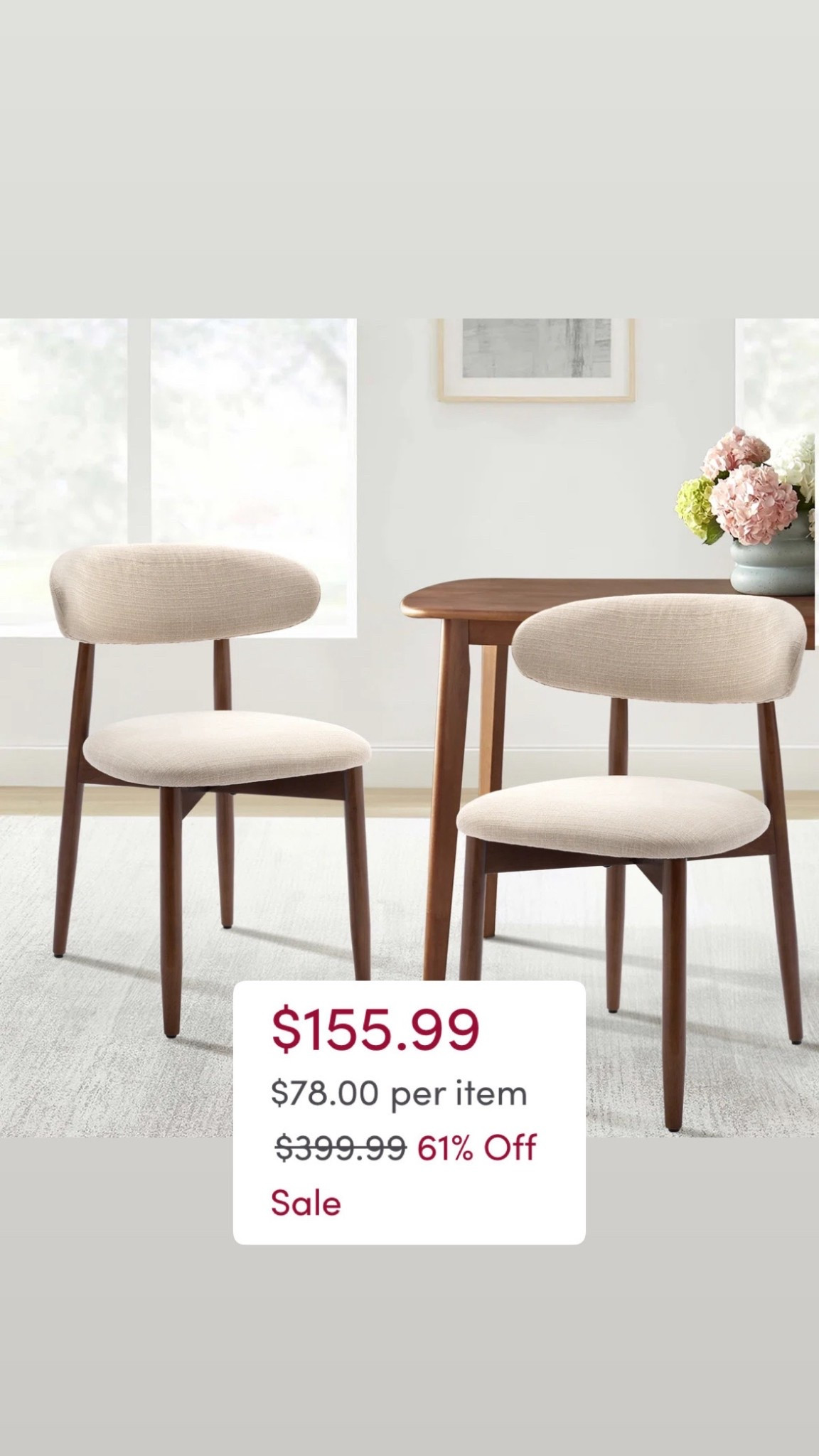 The perfect mix of comfort and mid-century charm ✨
These upholstered solid wood dining chairs from Wayfair instantly elevate any dining space — soft neutral fabric, warm wood tones, and a minimalist silhouette that fits every style.

UK and US options are tagged 

#LTKHome #LTKSaleAlert