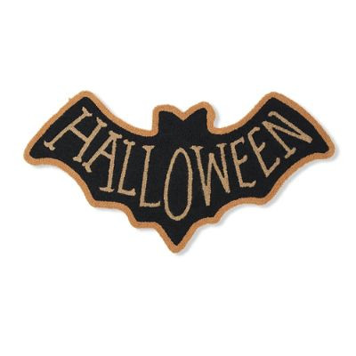 Bat Shaped Hooked Door Mat | Grandin Road | Grandin Road