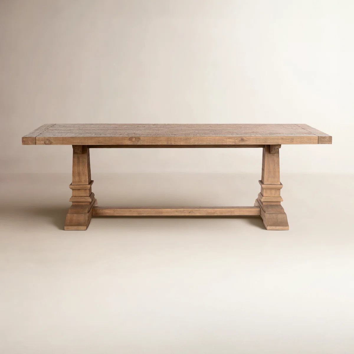 Birch Lane™ Vienna Pine Solid Wood Trestle Dining Table & Reviews | Wayfair | Wayfair North America
