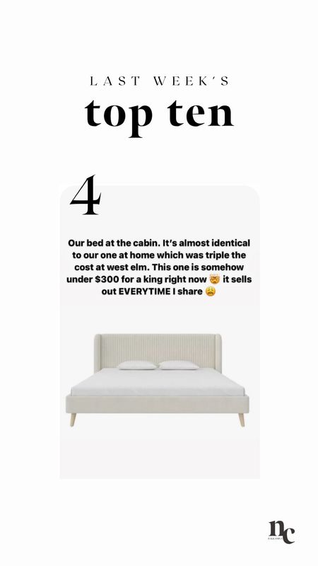 They sell out so fast!

King size bed, modern cozy, modern earthy, mid century modern, master bedroom, bed frame, west elm, home, 



#LTKsalealert #LTKhome #LTKfamily


#LTKFamily #LTKHome