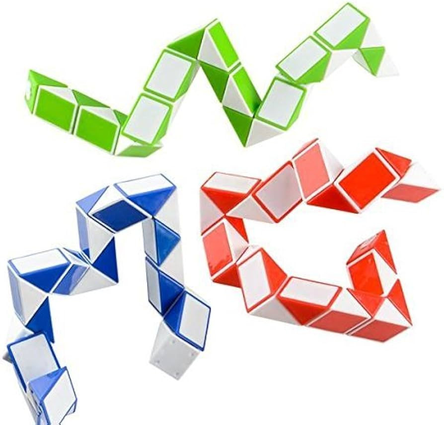 Neliblu Sensory Fidget Snake Cube Twist Puzzles Toys for Kids - Stocking Stuffers - Bulk Pack of ... | Amazon (US)