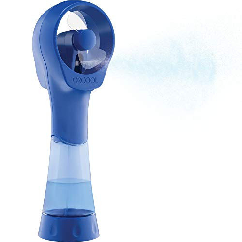 O2COOL Elite Battery Powered Handheld Water Misting Fan (Blue) | Amazon (US)