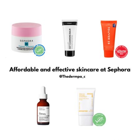 affordable and effective skincare at sephora 
Just in time for their sale starting 4/5/24


Sephora skincare collection is slept on, and it has a lot of great products including this prebiotic moisturizer. Very hydrating with a whipped texture. $18 for a 50 ml 

Inkey list! Their oat cleansing balm and eye creams are affordable and work well. They have a retinol eye cream and a brightening eye cream.$13 for a 150 ml cleanser.

Tower 28 SOS moisturizer is great for those with sensitive skin, like acne, rosacea, eczema. $24 for a 55 ml is a great price point for the effectiveness.

The Ordindary soothing and barrier support serum is a great serum if you are looking for a product to heal or really hydrate the skin. I used this serum until the last drop. I love it for post procedure, like a chemical peel, or if the skin is irritated from retinol or the dry weather. $17 for a 30 ml 

Innis free daily UV defense SPF 36. chemical SPF with no white cast. Great SPF. $18 for a 50 ml 

#LTKfindsunder50 #LTKbeauty #LTKxSephora