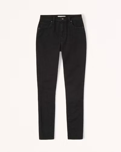 Women's Curve Love High Rise Super Skinny Ankle Jean | Women's Clearance | Abercrombie.com | Abercrombie & Fitch (US)