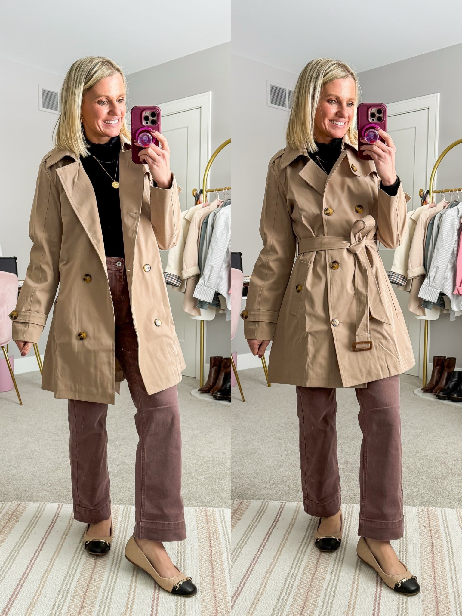 This Amazon trench coat is perfect for spring! It’s water resistant and comes with a removable hood. I’m wearing a small! 

#LTKPetite #LTKSeasonal #LTKOver40