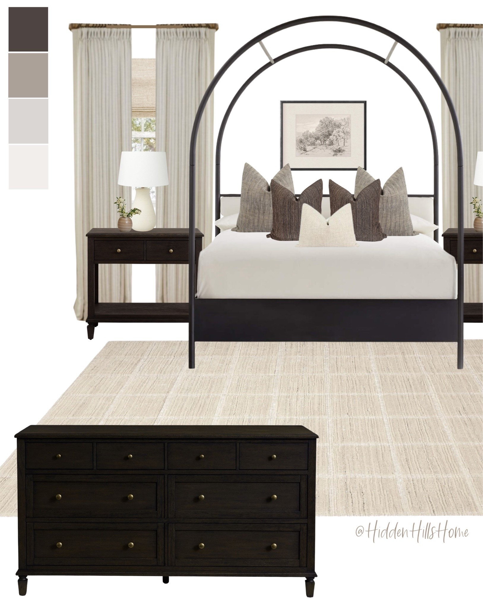 Bedroom decor mood board, canopy bed, bedroom design inspiration, master bedroom decor ideas #bedroom

#LTKHome #LTKSaleAlert #LTKSeasonal