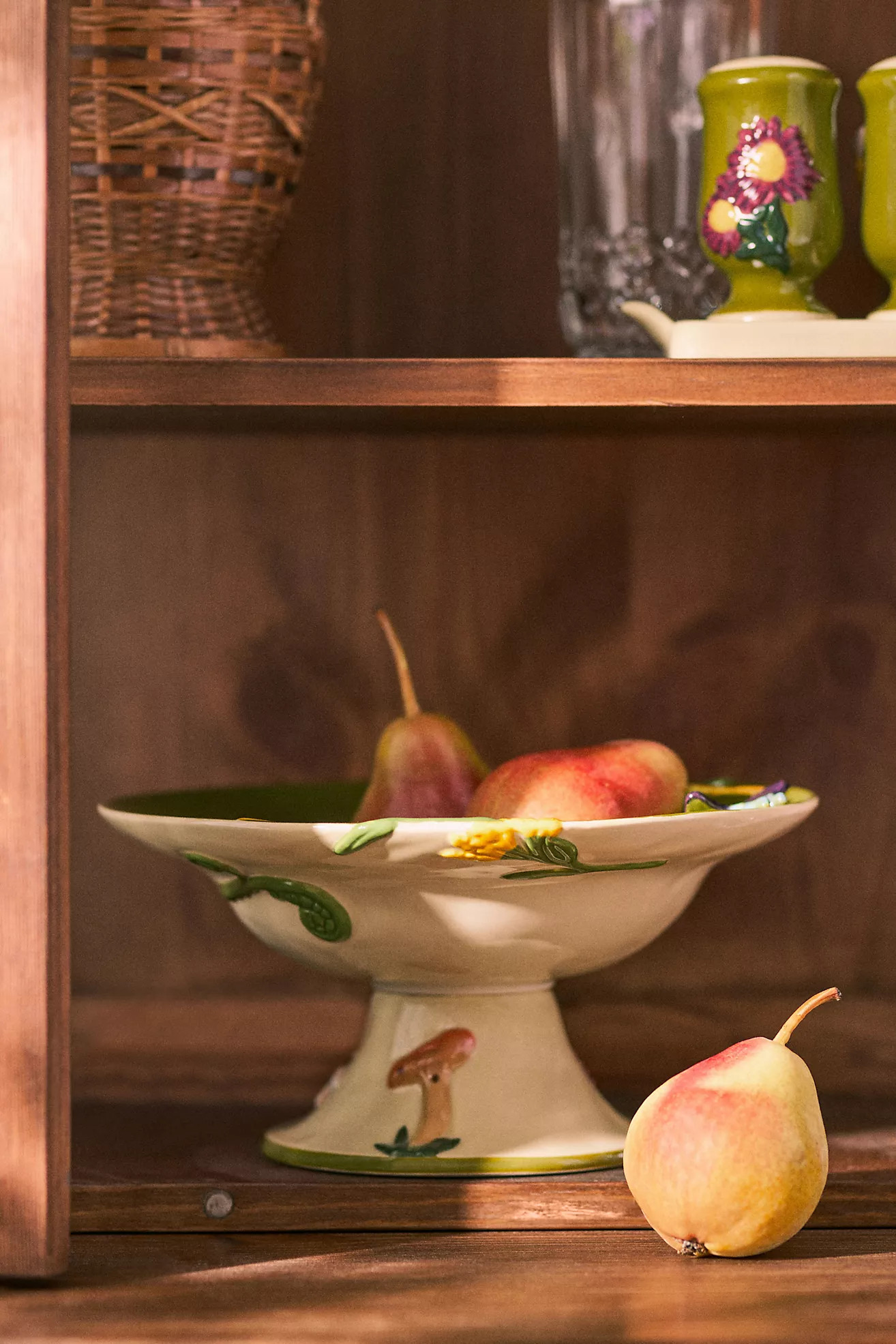 The Faye Icon Stoneware Pedestal Bowl | Anthropologie (US)