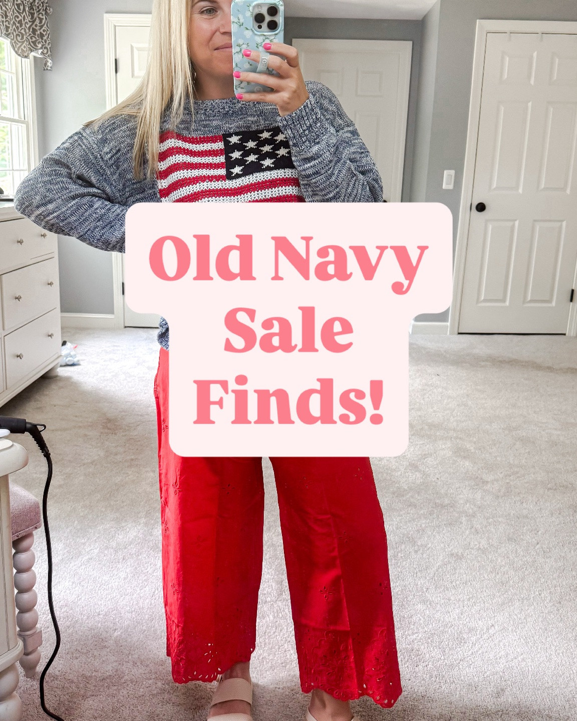 Old navy flag sweater, matching sets, vacation outfit, basic tees for women. Cargo shorts, drawstring shorts, American flag sweater, 4th of July outfit, Memorial Day outfit

#LTKmomlife #LTKootd #LTKSeasonal