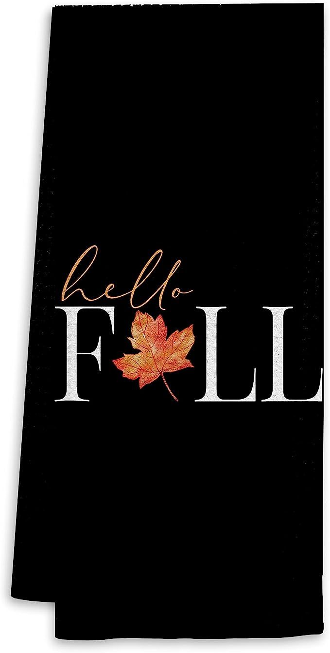 Minimalist Fall Maple Leaf Bath Towel,Housewarming Gifts Decorative Towel,Autumn Lovers Gifts,Aut... | Amazon (US)