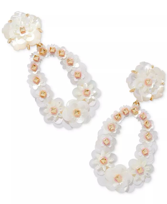 Kendra Scott 14k Gold-Plated Color Flower Convertible Statement Earrings - Macy's | Macy's