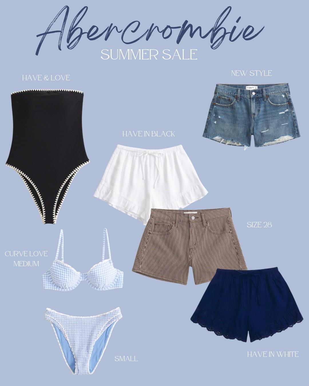 @abercrombie summer sale
40% off + an extra 20% off select shorts & swim

#LTKSaleAlert