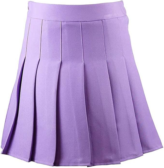 Hoerev Women Girls Short High Waist Pleated Skater Tennis Skirt | Amazon (US)