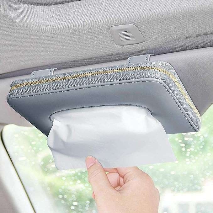 Car Tissue Box, Car Visor Tissue Holder, Car Tissue Holder, Premium Tissue case Holder for car (G... | Amazon (US)