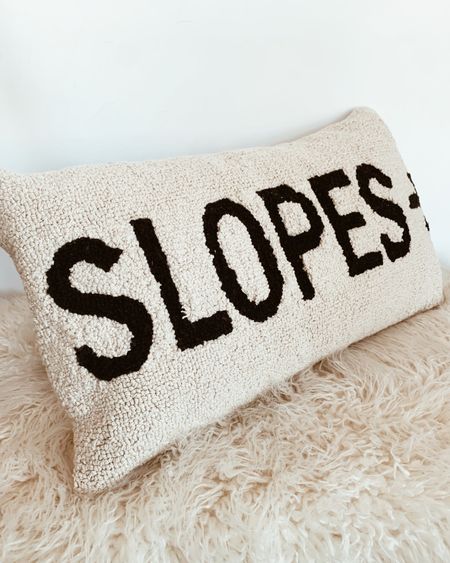 The perfect pillow for all winter!! Grabbed this the second I saw it online 😍

Slopes pillow, hooked christmas pillow, holiday decor, winter decor, neutral winter decor, neutral holiday decor, ski lodge decor 

#LTKHoliday #LTKSeasonal #LTKhome