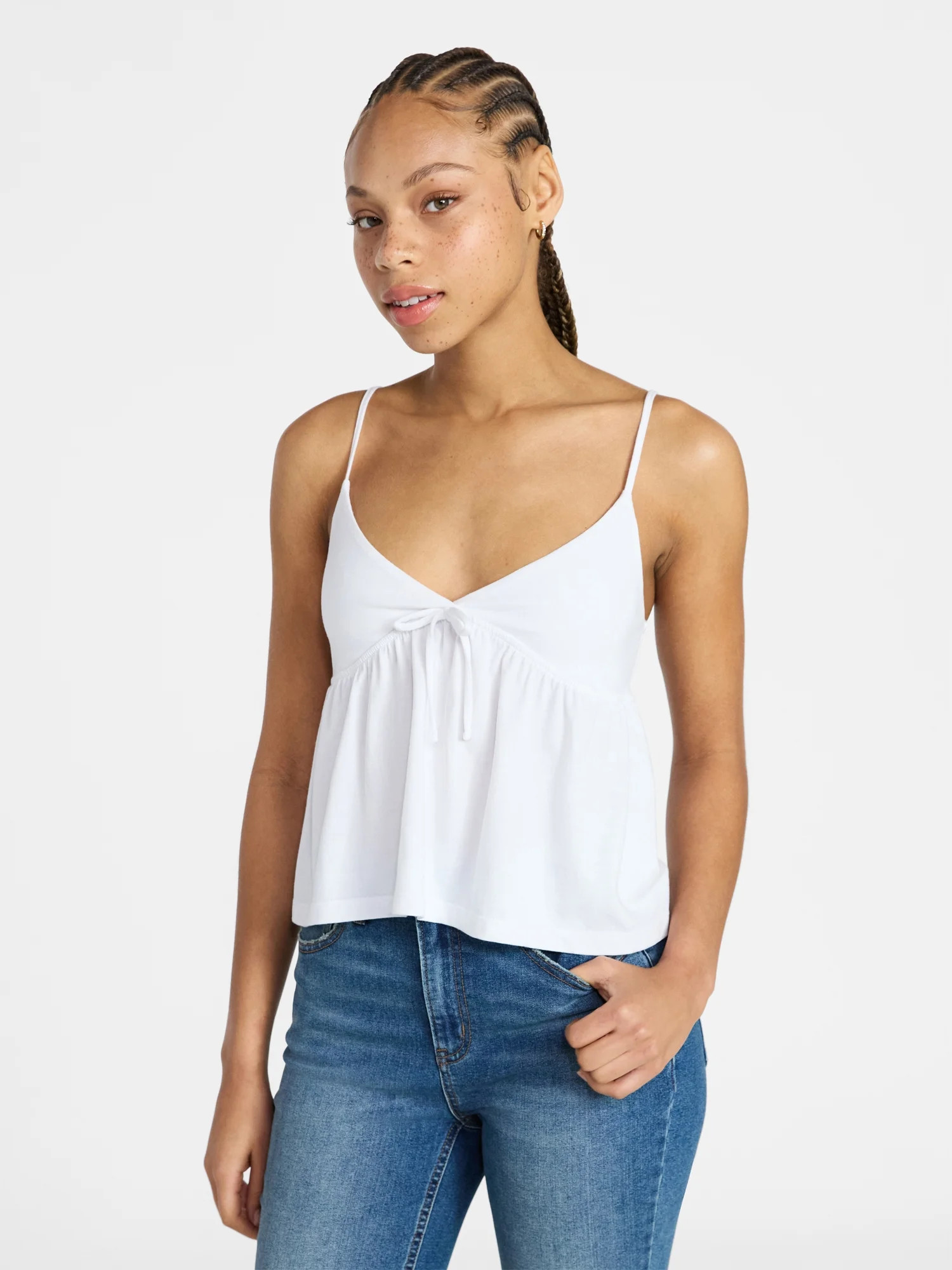 No Boundaries Babydoll Cami Top, Women's XXS-XXL | Walmart (US)