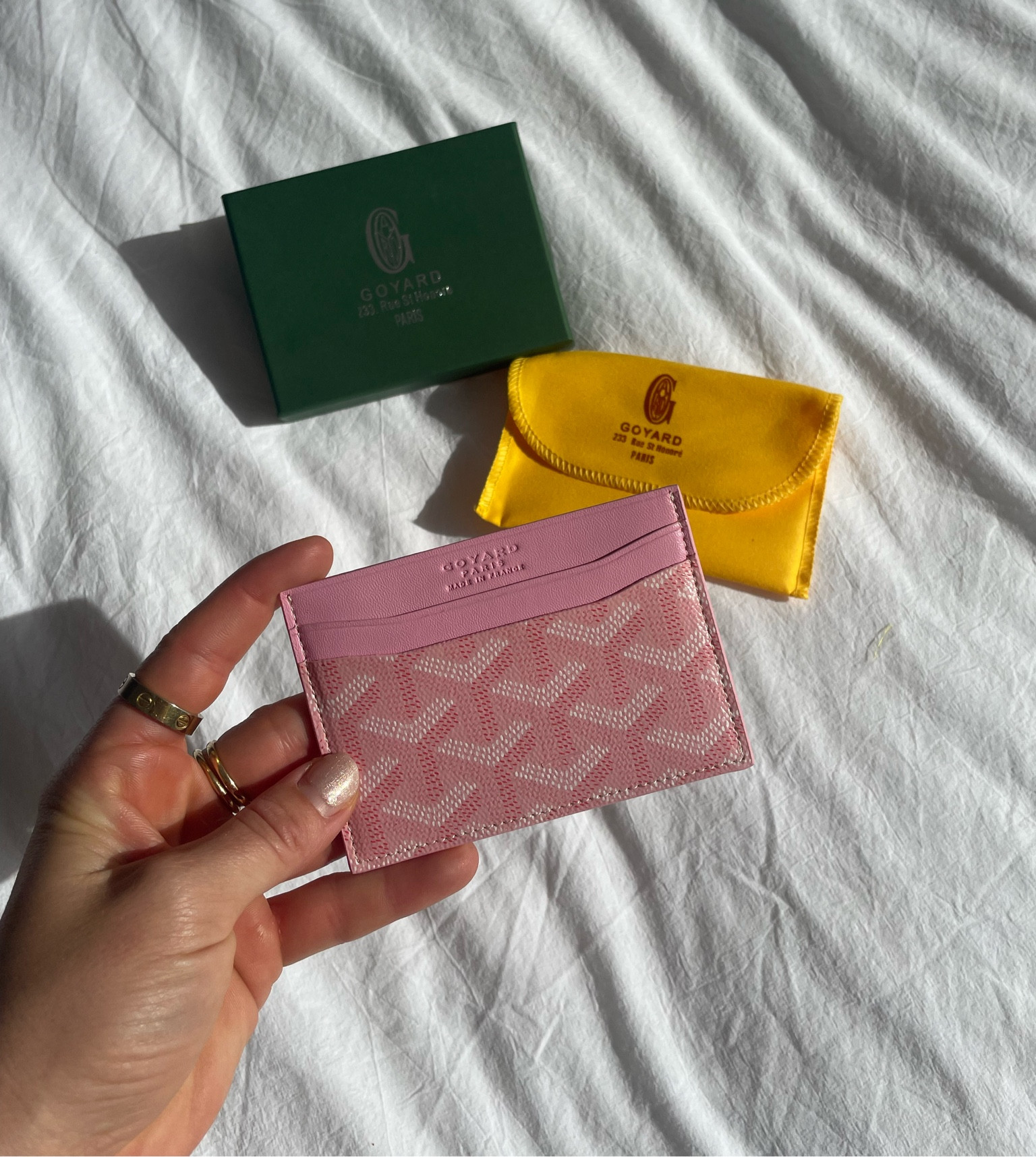 Goyard Pink Card Holder