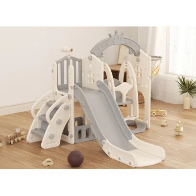 6-in-1 Toddler Swing and Slide Set, Kids Slide with Climber | Wayfair Professional