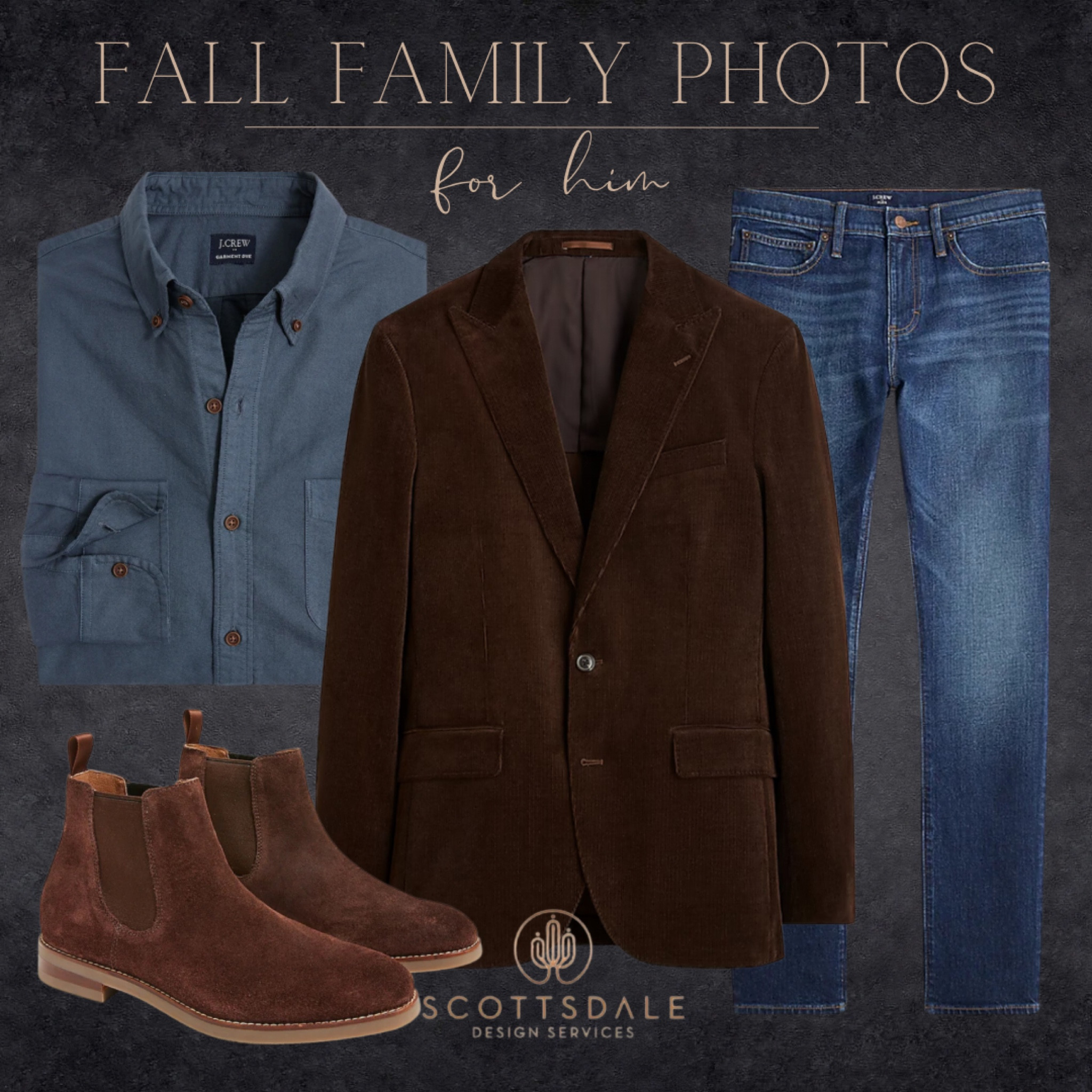 Fall family photo for him🍂

Mens blazer, mens boots, mens denim, mens button up, family pictures, fall trend, fall fashion

#LTKShoeCrush #LTKFallSale #LTKMens