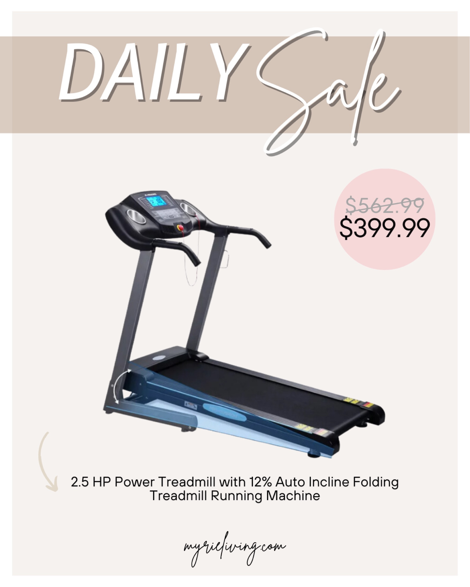 Sale, Sale Alert, Daily Deals, Deals, Deal of the Day, Treadmill, Fitness, Athletic, Exercise

#LTKFind #LTKFitness #LTKsalealert