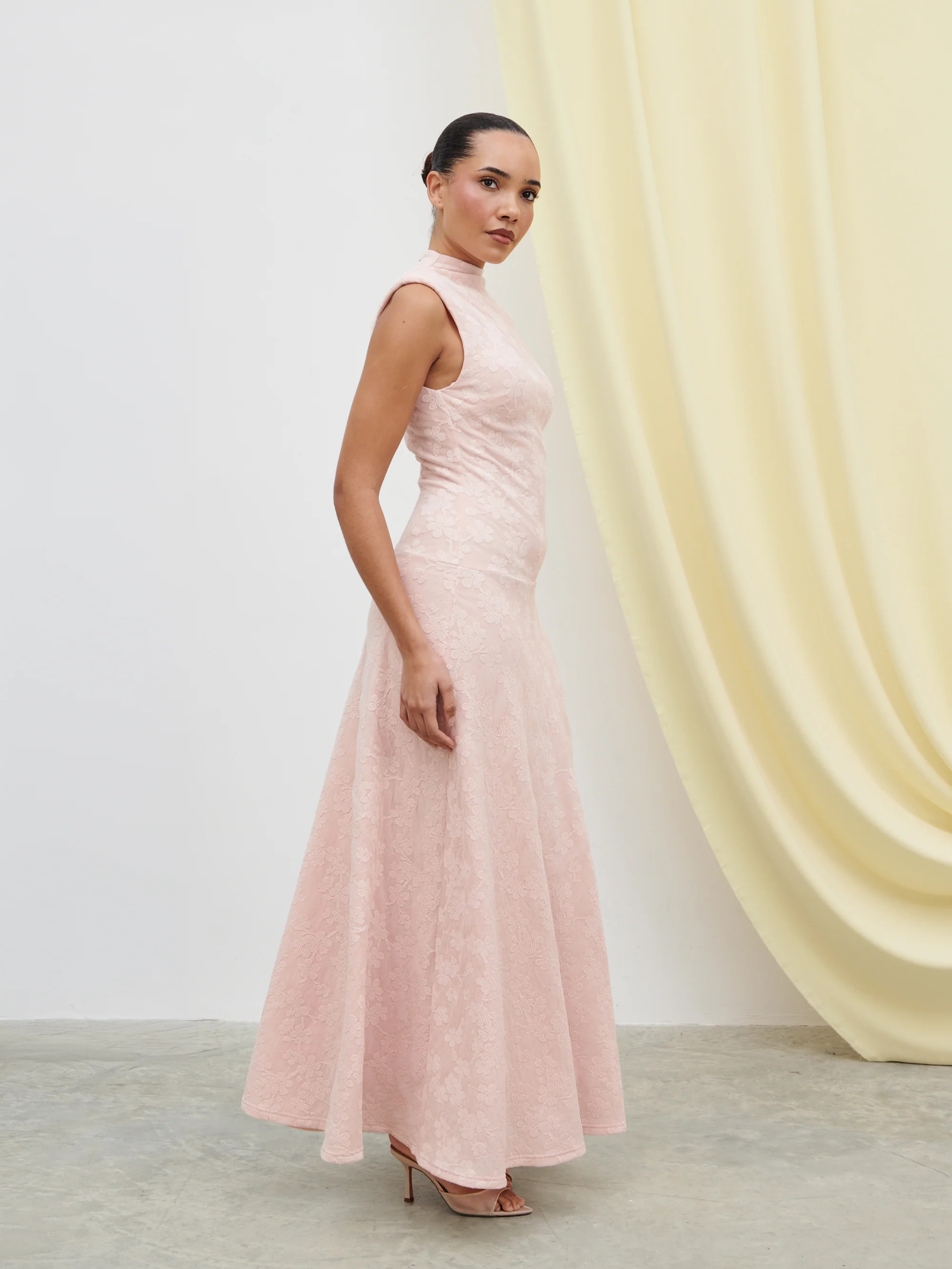 Tyra Drop Hem Floral Maxi Dress | Pretty Lavish (UK)